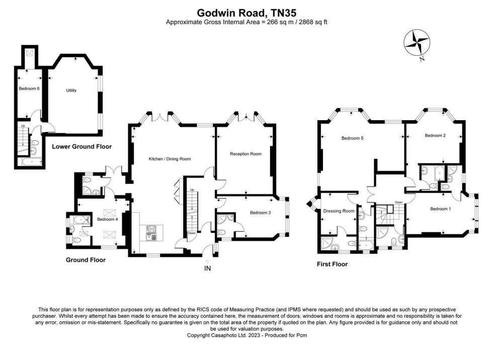 Floorplan for Godwin Road, Hastings