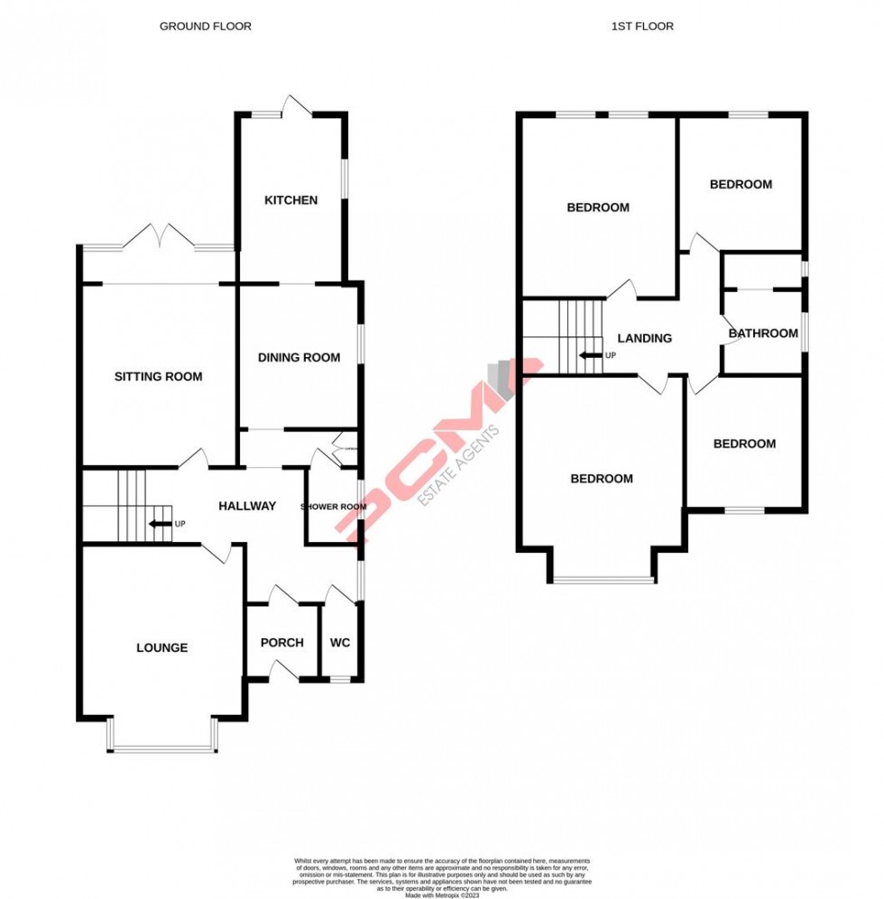 Floorplan for Clinton Crescent, St. Leonards-On-Sea