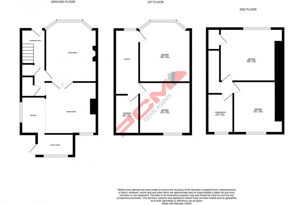 Floorplan for Bexhill Road, St. Leonards-On-Sea