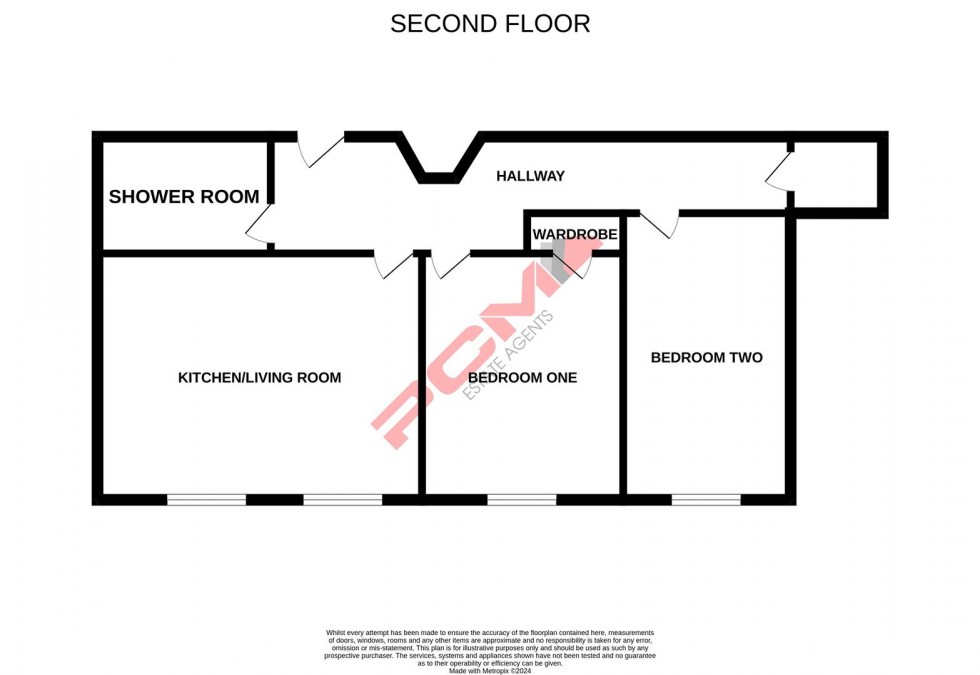 Floorplan for Robertson Terrace, Hastings
