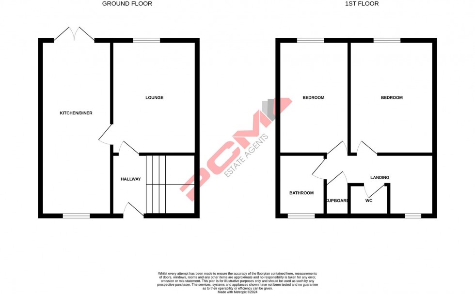 Floorplan for Catsfield Close, St. Leonards-On-Sea