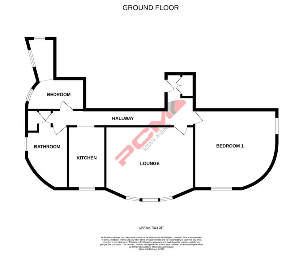 Floorplan for Marina, St. Leonards-On-Sea
