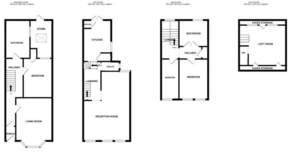 Floorplan for St. Helens Road, Hastings