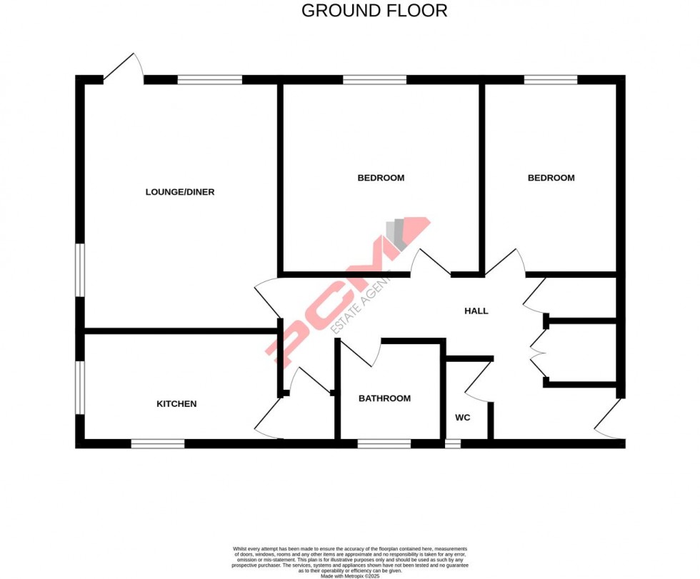 Floorplan for Gresham Way, St. Leonards-On-Sea