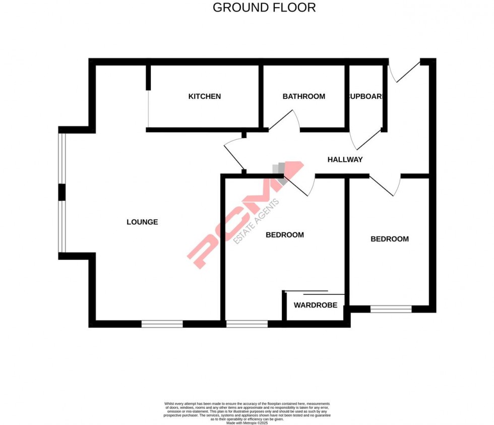 Floorplan for De Cham Road, St. Leonards-On-Sea
