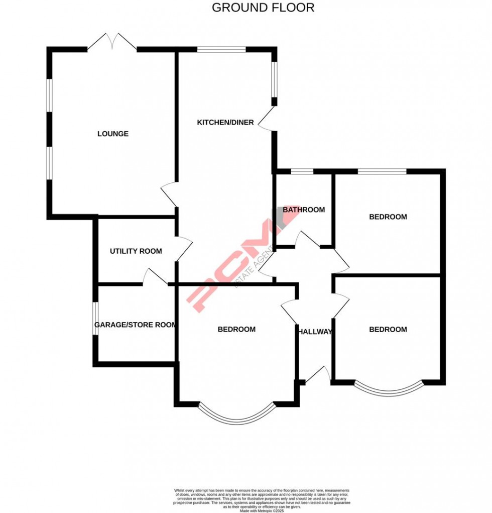 Floorplan for First Avenue, Bexhill-on-sea