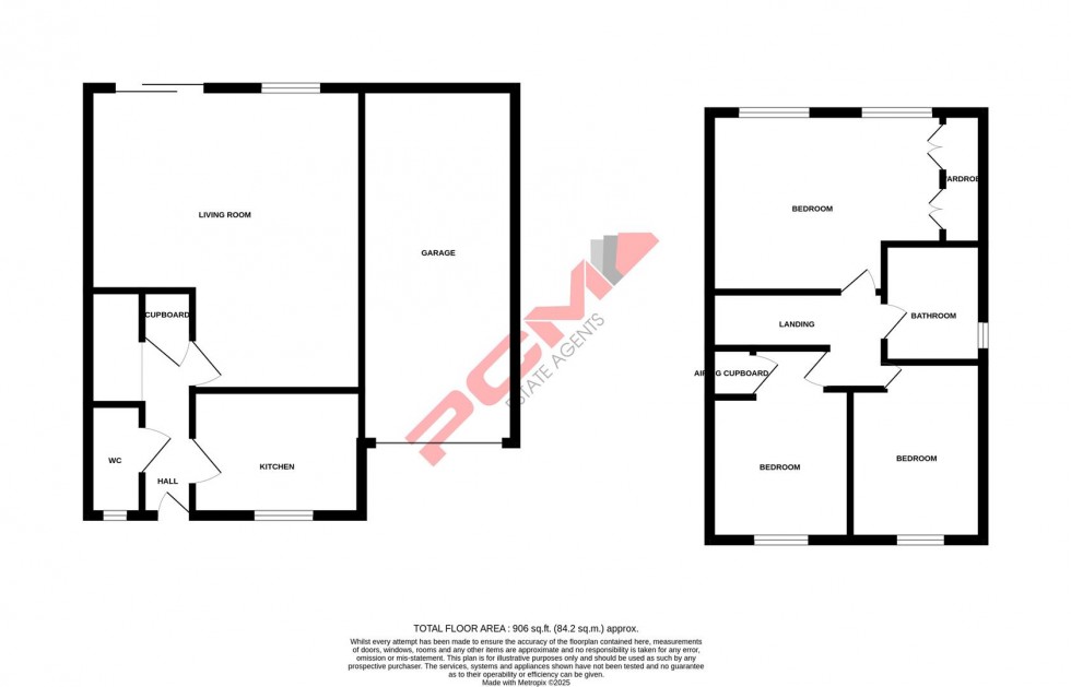 Floorplan for Oliver Close, Hastings
