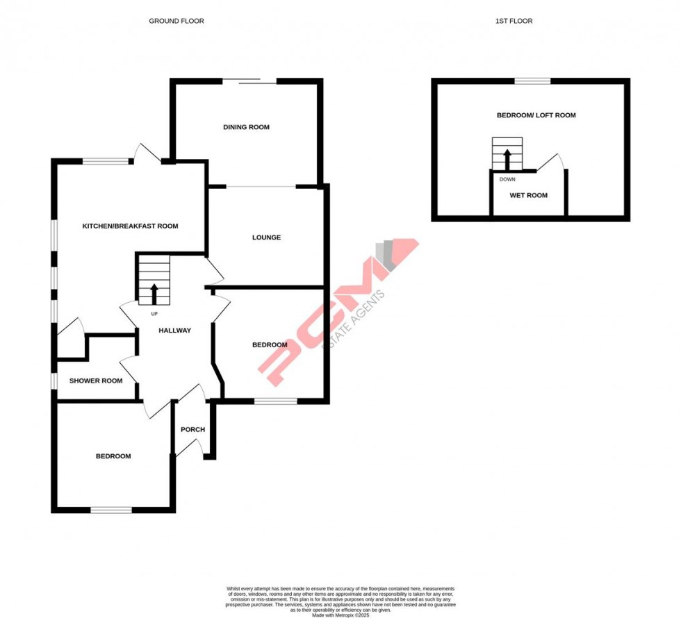 Floorplan for Danecourt Close, Bexhill-On-Sea