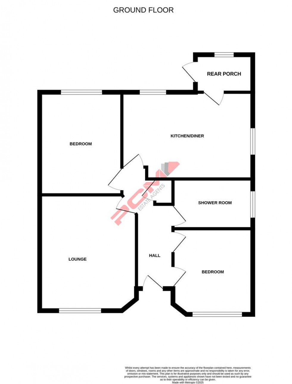 Floorplan for Frederick Road, Hastings