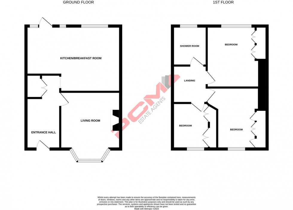 Floorplan for Saxon Road, Hastings