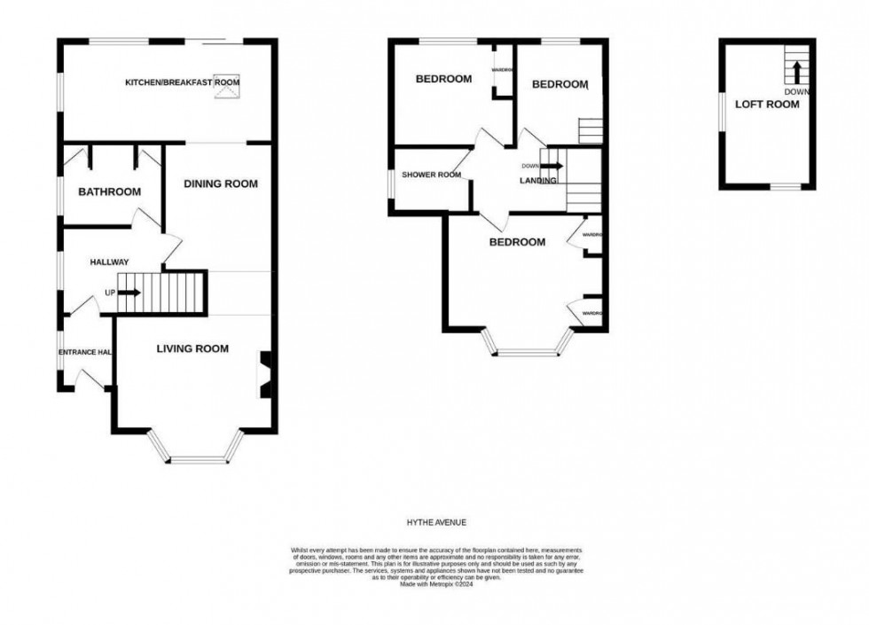 Floorplan for Hythe Avenue, St. Leonards-On-Sea
