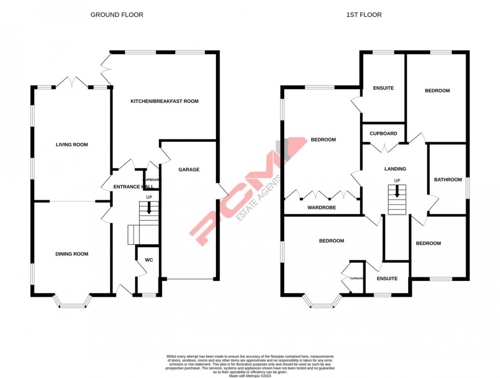 Floorplan for Woodlands Way, Hastings