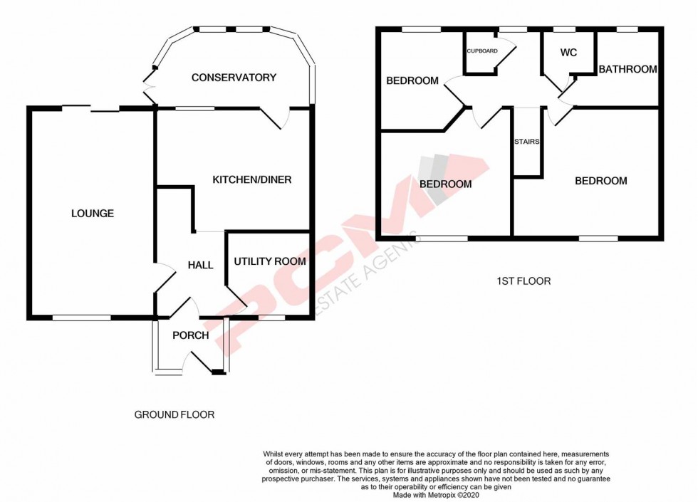 Floorplan for Fellows Road, Hastings