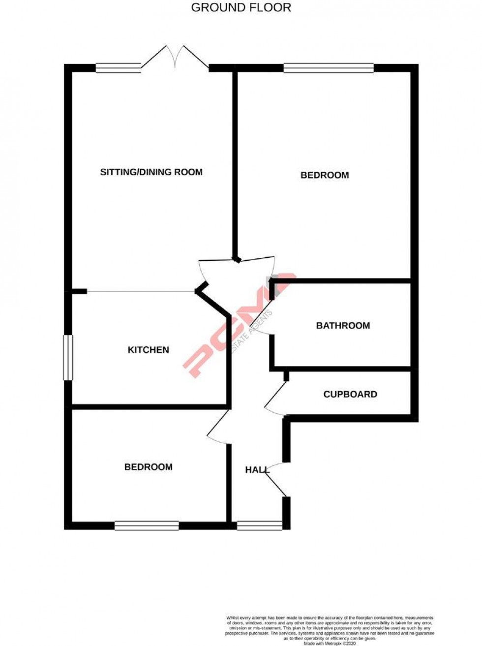 Floorplan for Pierwarden Mews, St. Leonards-On-Sea