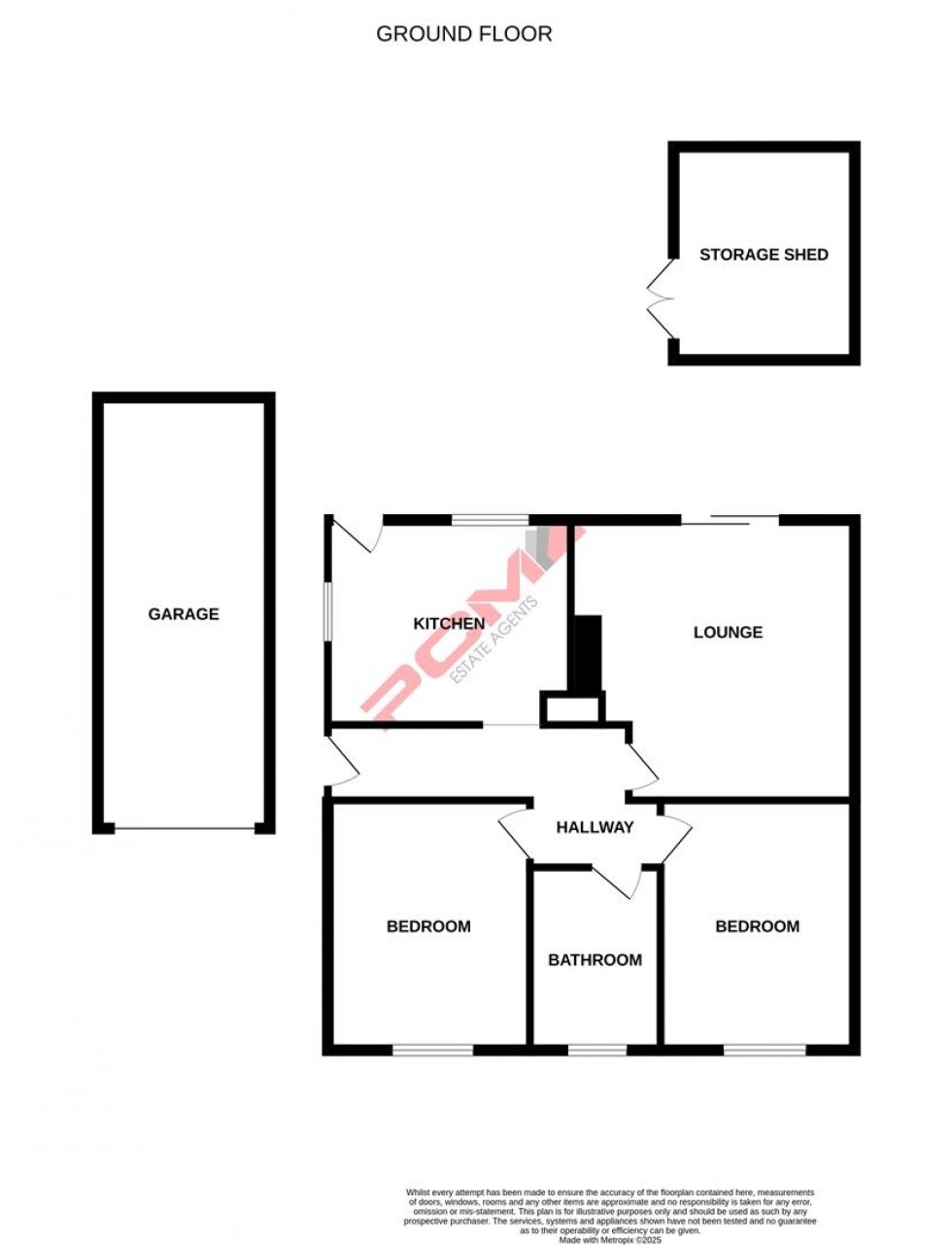 Floorplan for Middle Road, Hastings