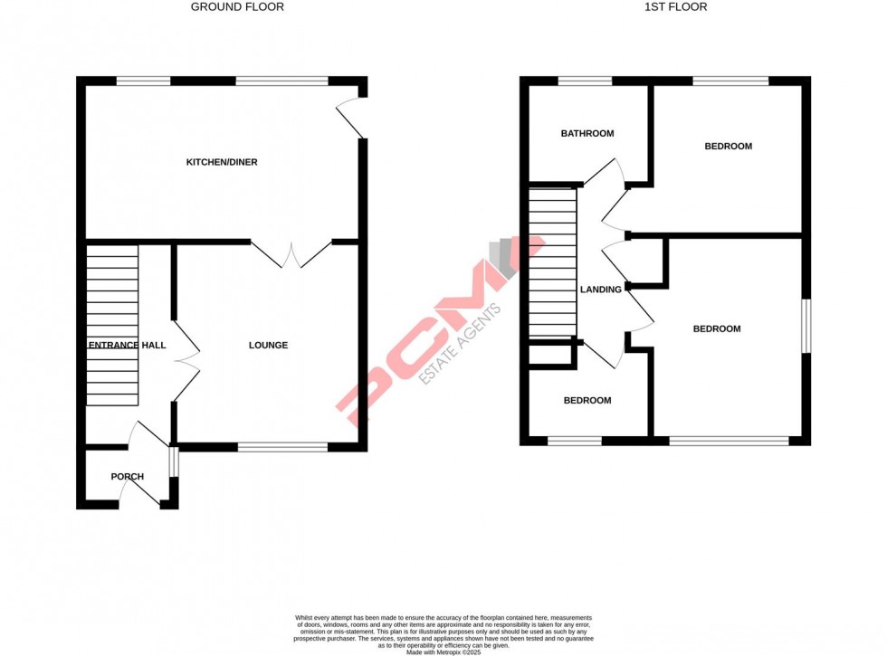 Floorplan for Brookland Close, Hastings
