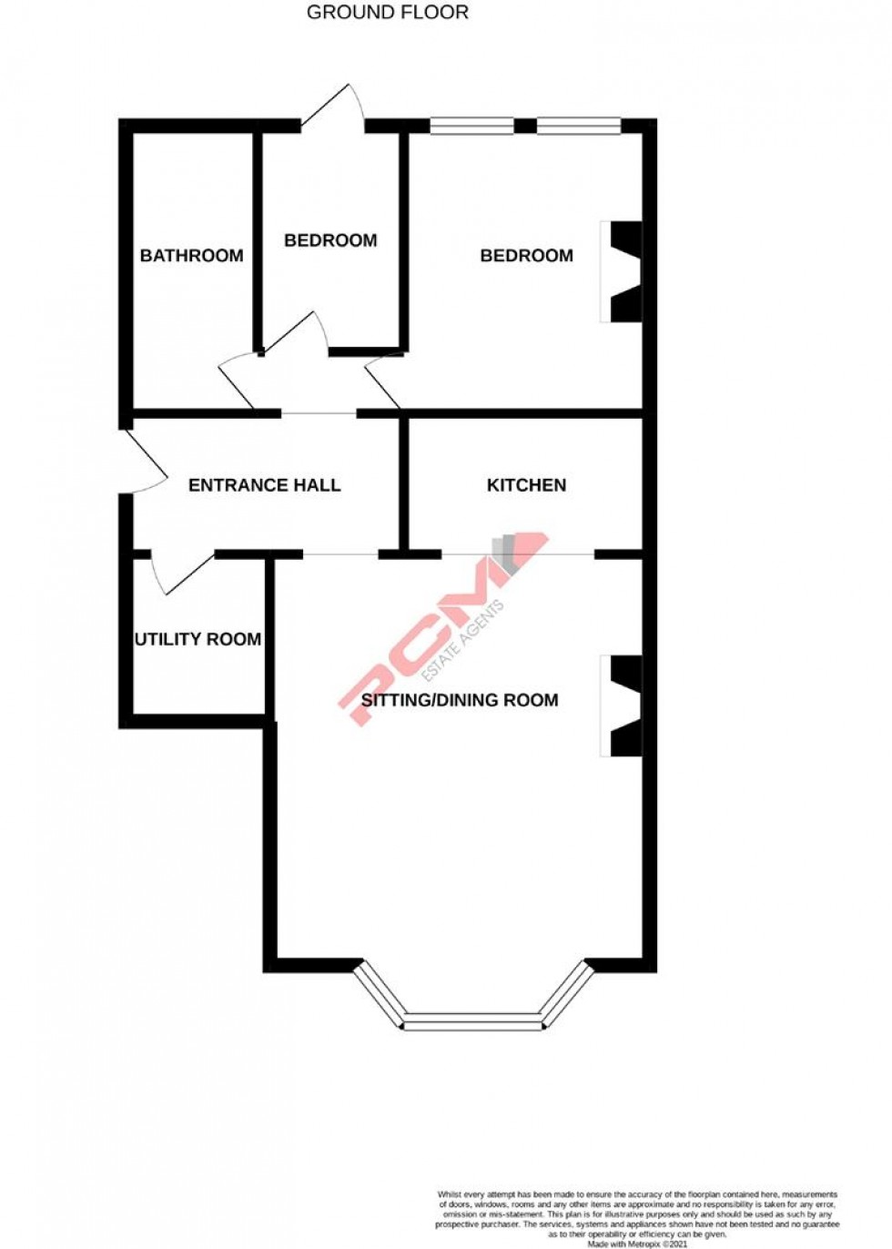 Floorplan for Church Road, St. Leonards-on-sea