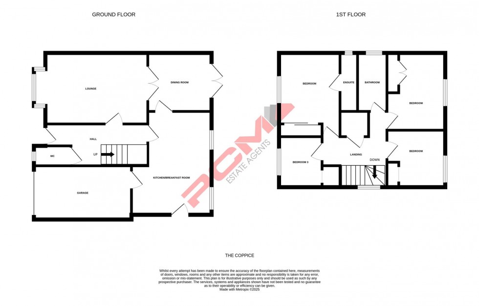 Floorplan for The Coppice, Battle
