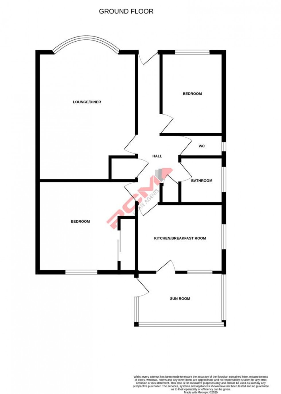 Floorplan for Richborough Close, Hastings