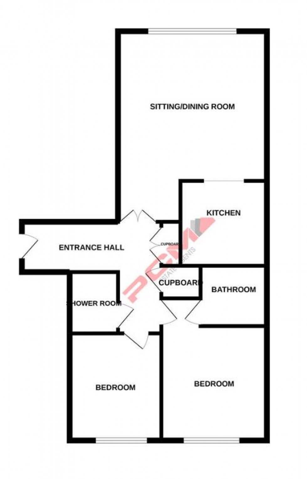 Floorplan for St Marys Court, Terrace Road, St Leonards