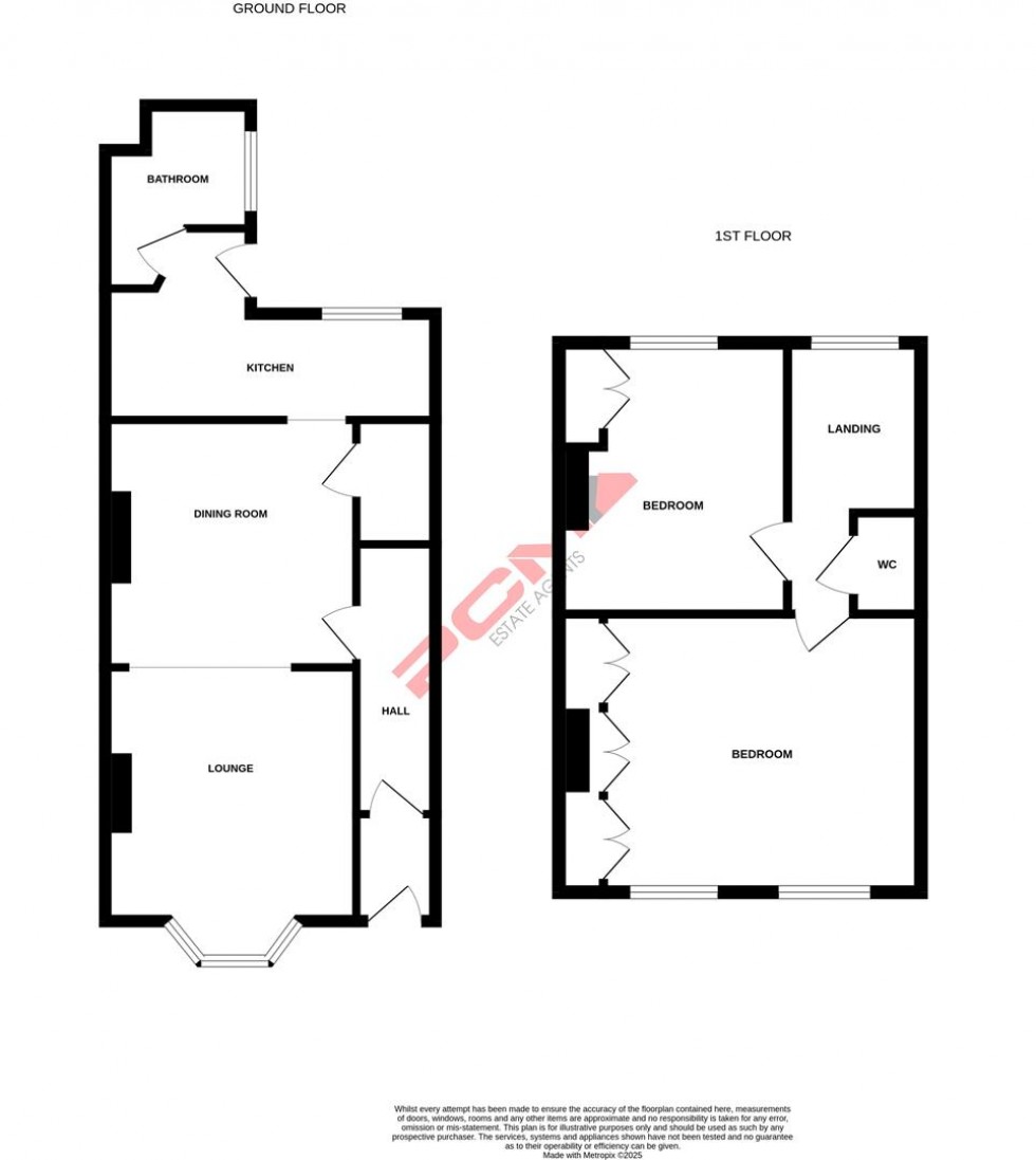 Floorplan for St. Georges Road, Hastings