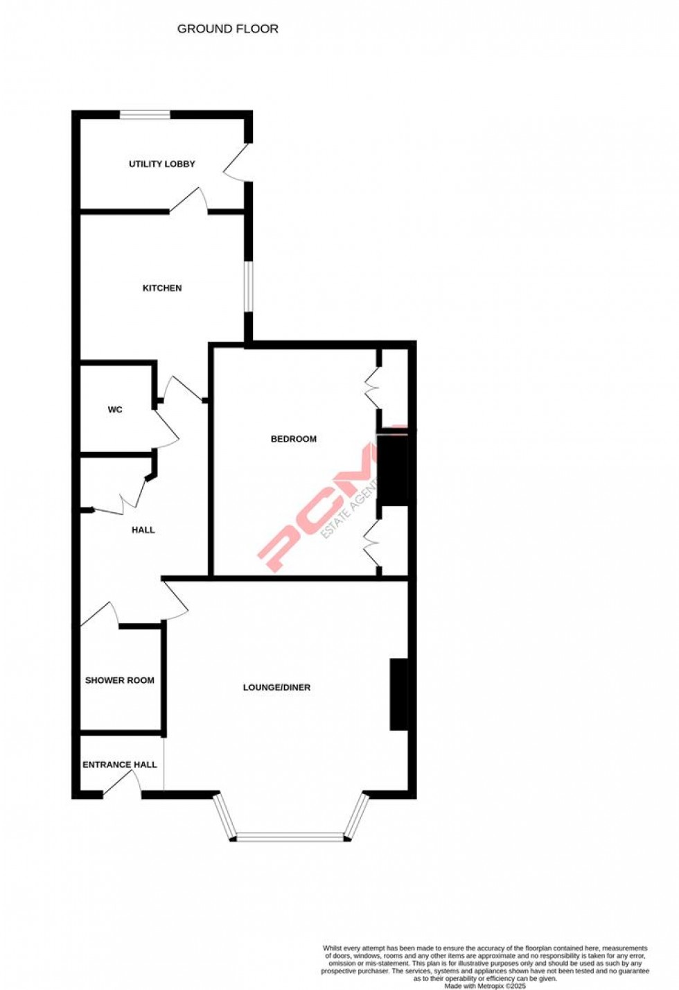 Floorplan for Cornwallis Terrace, Hastings
