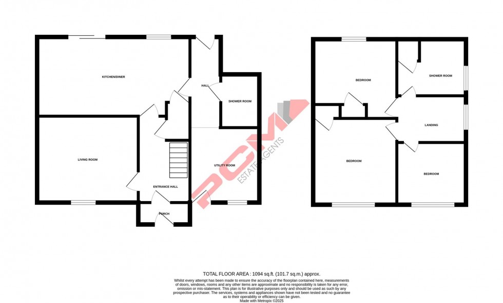 Floorplan for Blackman Avenue, St. Leonards-on-sea