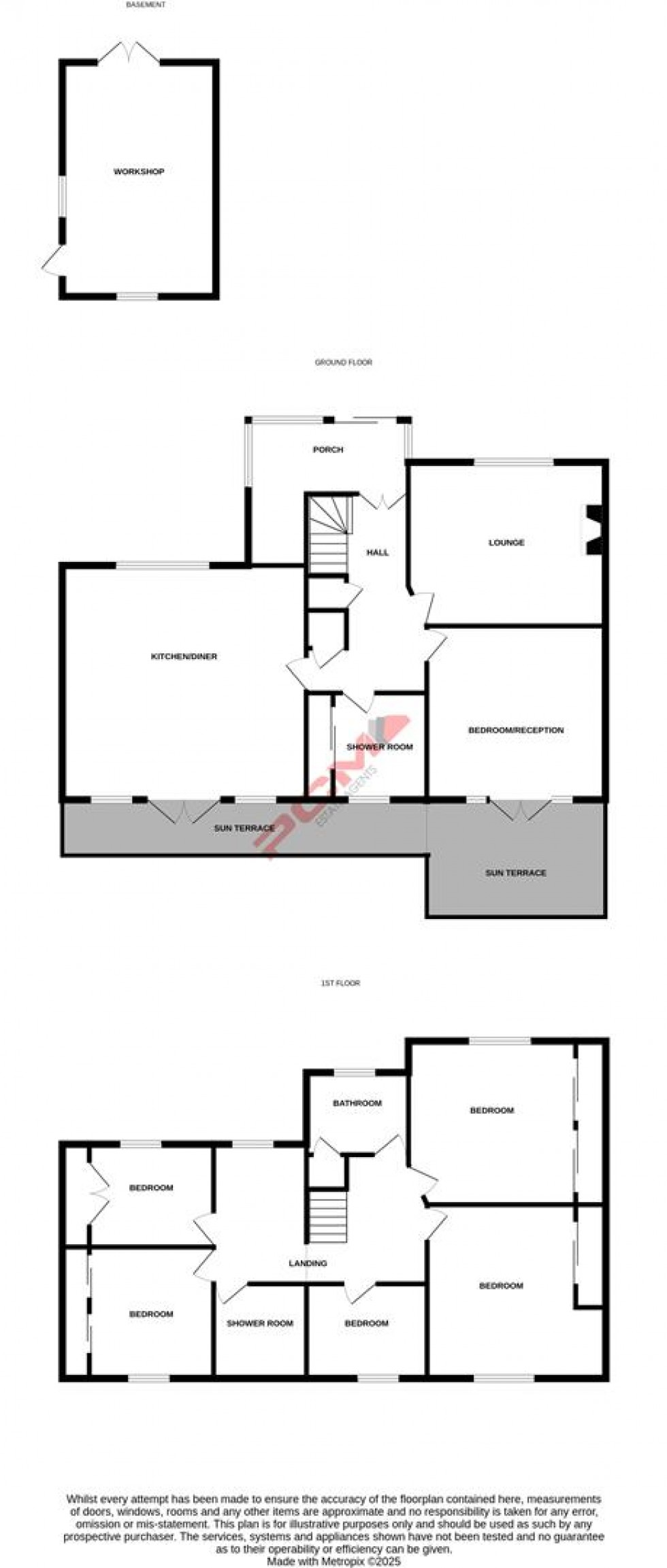 Floorplan for Upper Glen Road, St. Leonards-On-Sea