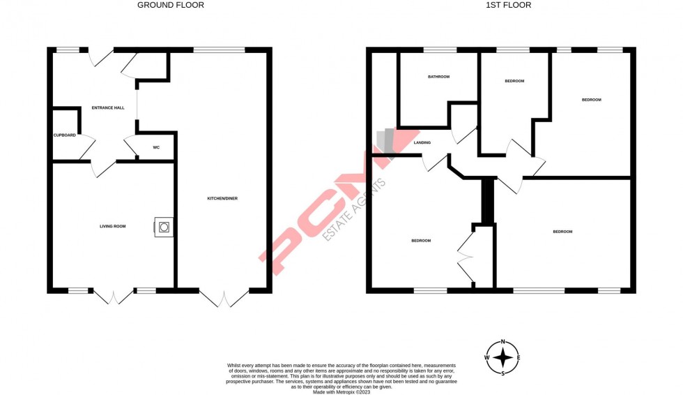 Floorplan for Churchill Avenue, Hastings