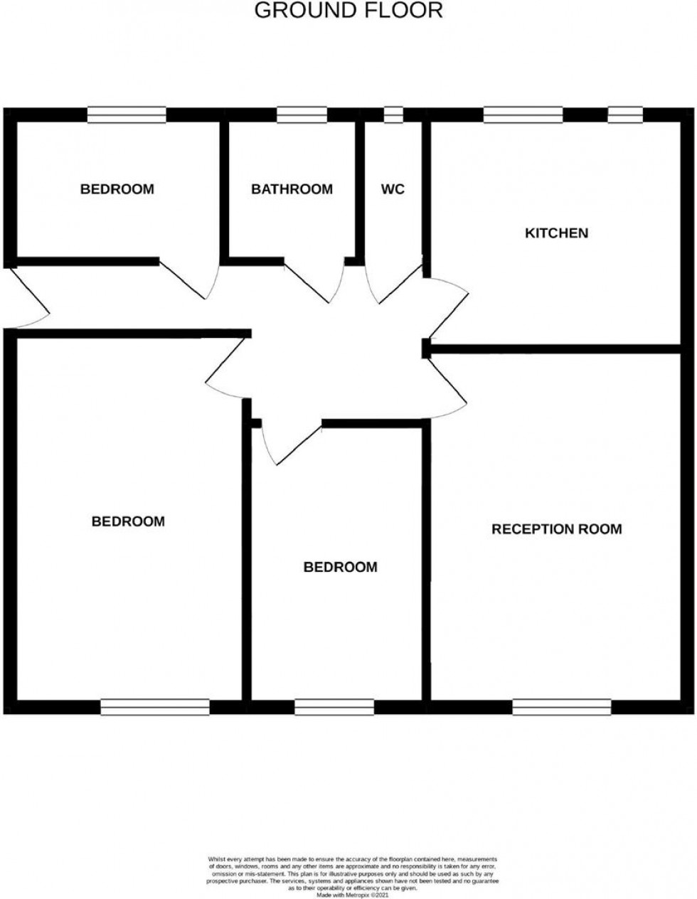 Floorplan for Rectory Close, St. Leonards-on-sea