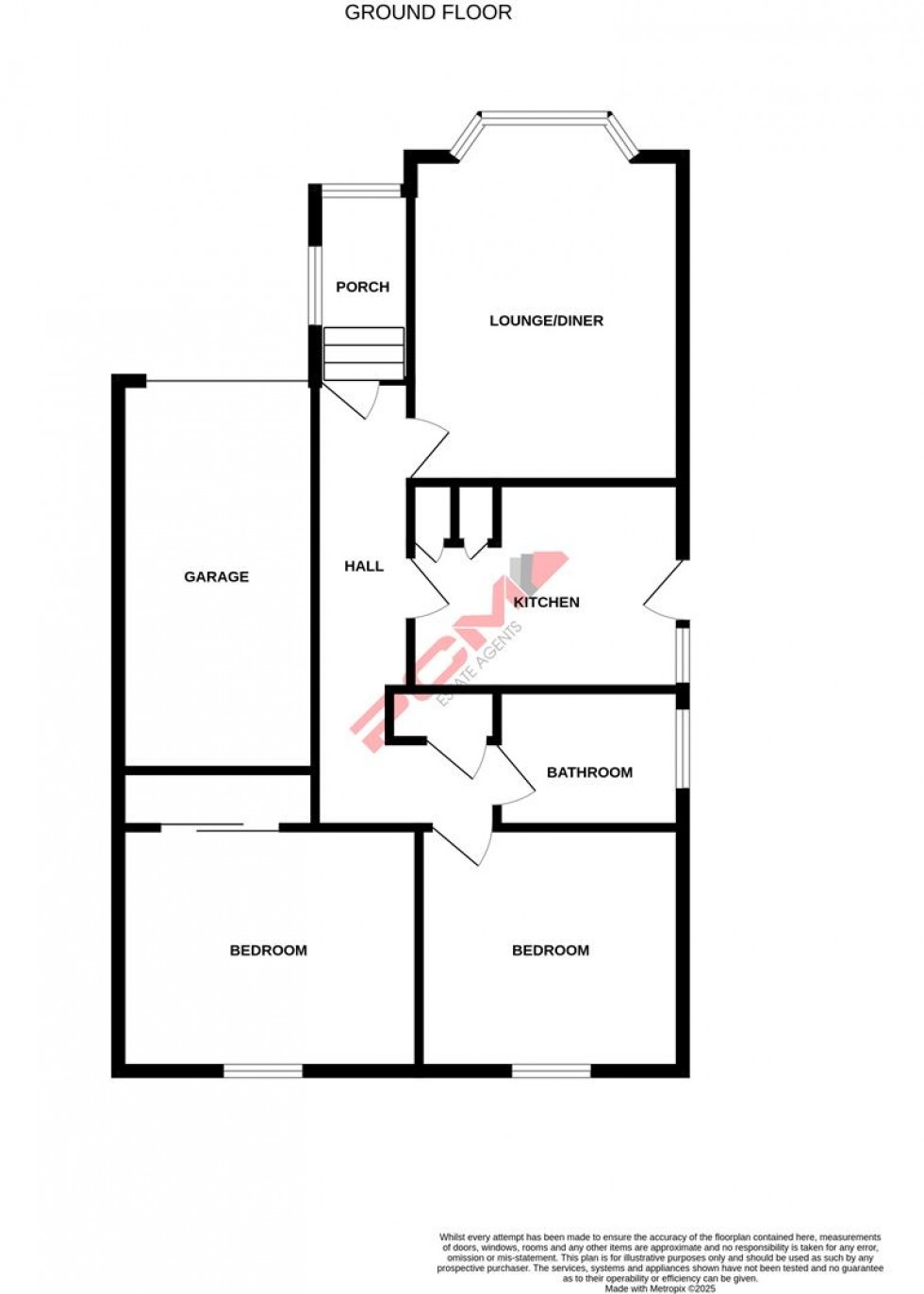 Floorplan for Links Drive, Bexhill-On-Sea