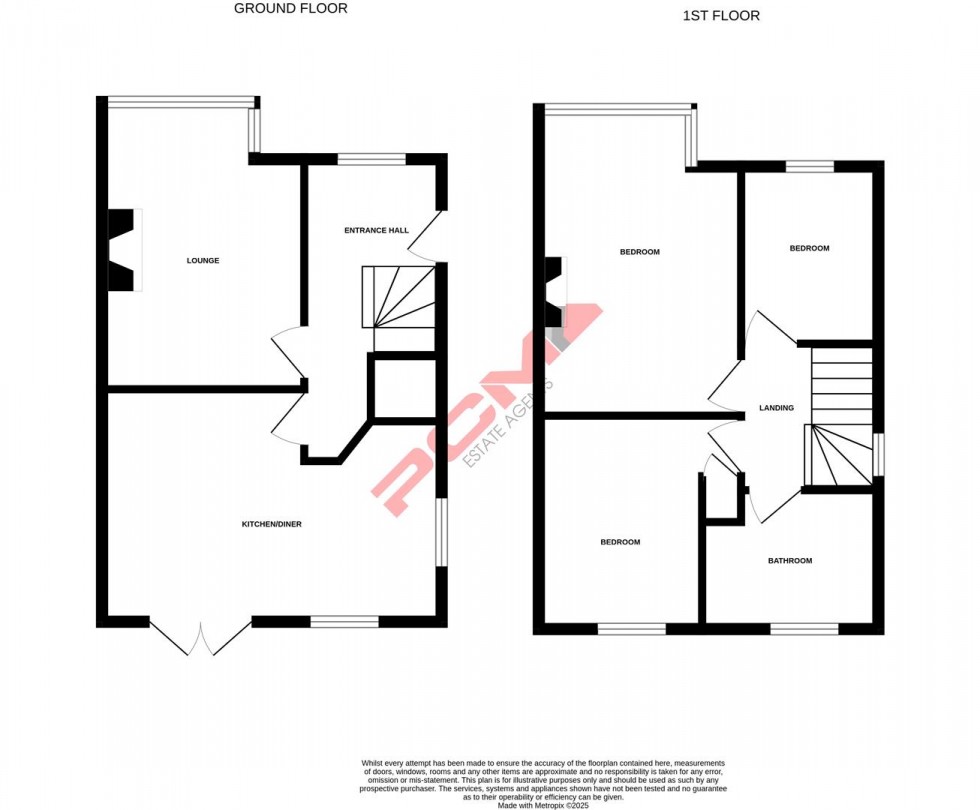 Floorplan for Oakfield Road, Hastings