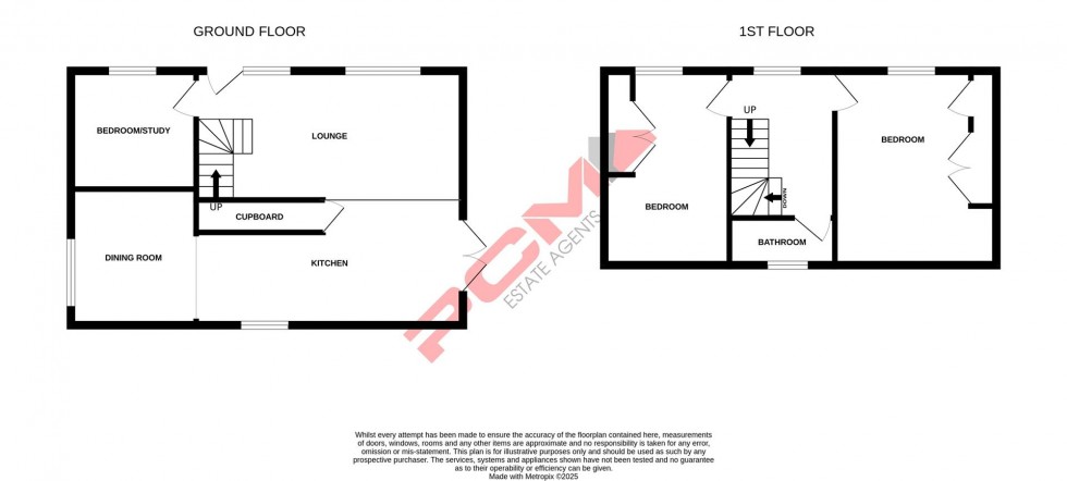 Floorplan for Woodland Way, Crowhurst