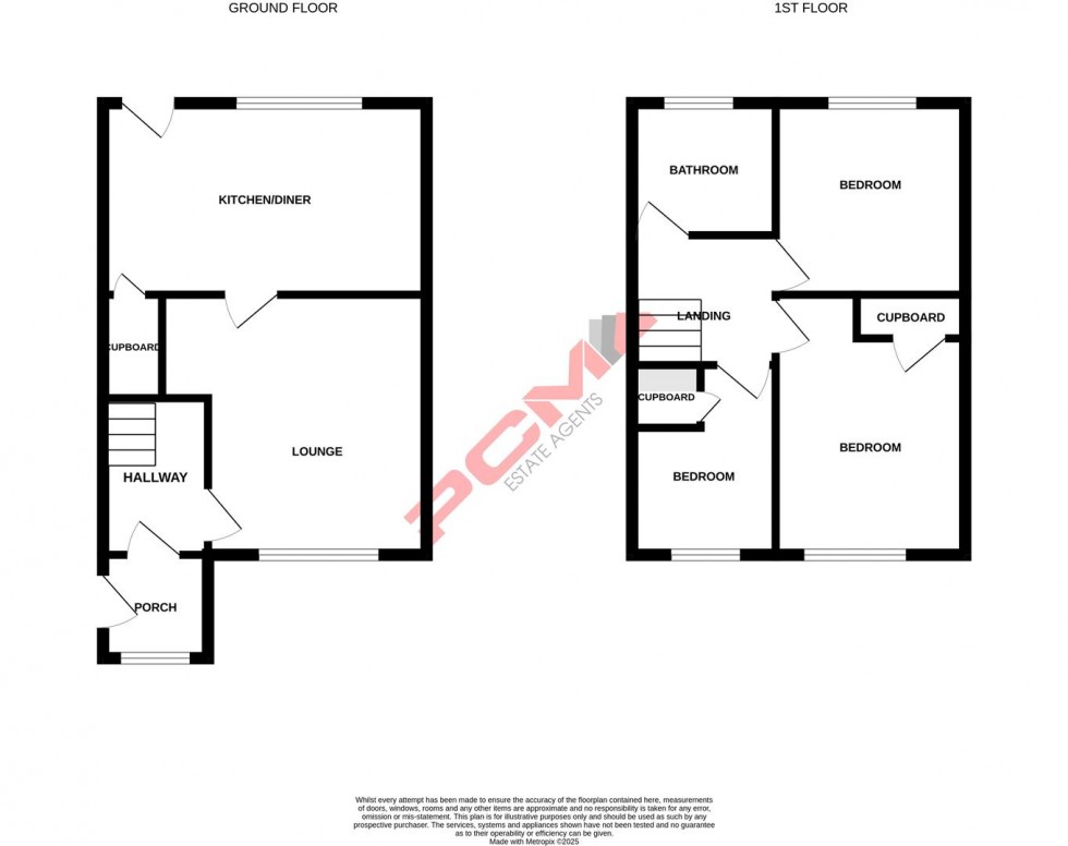 Floorplan for Linley Close, Hastings