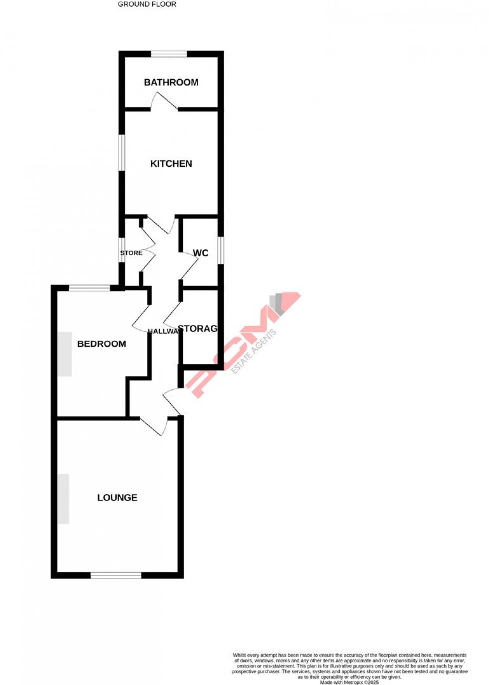 Floorplan for Stanhope Place, St. Leonards-On-Sea