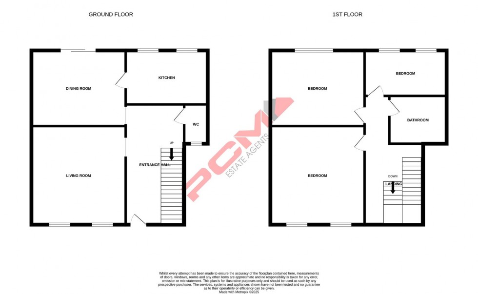 Floorplan for Downs Road, Hastings
