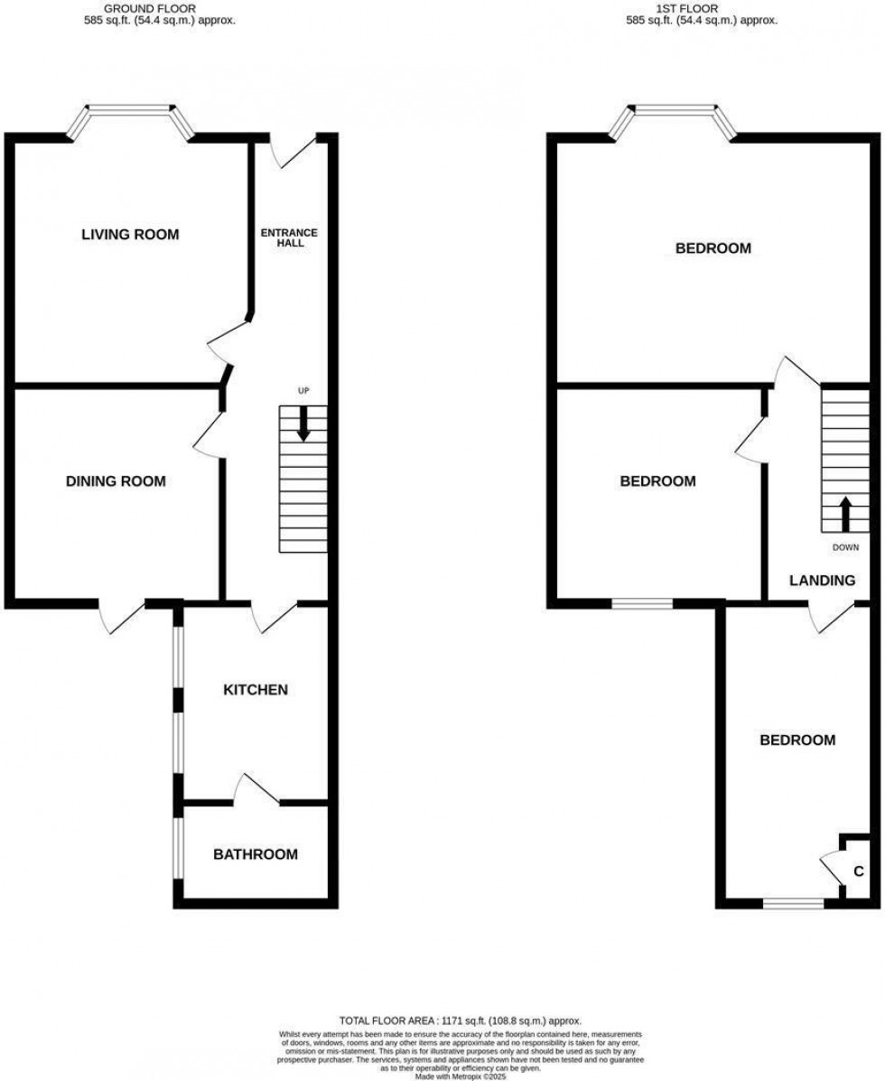 Floorplan for St. Georges Road, Hastings