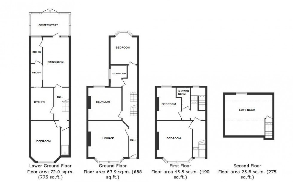 Floorplan for Old London Road, Hastings