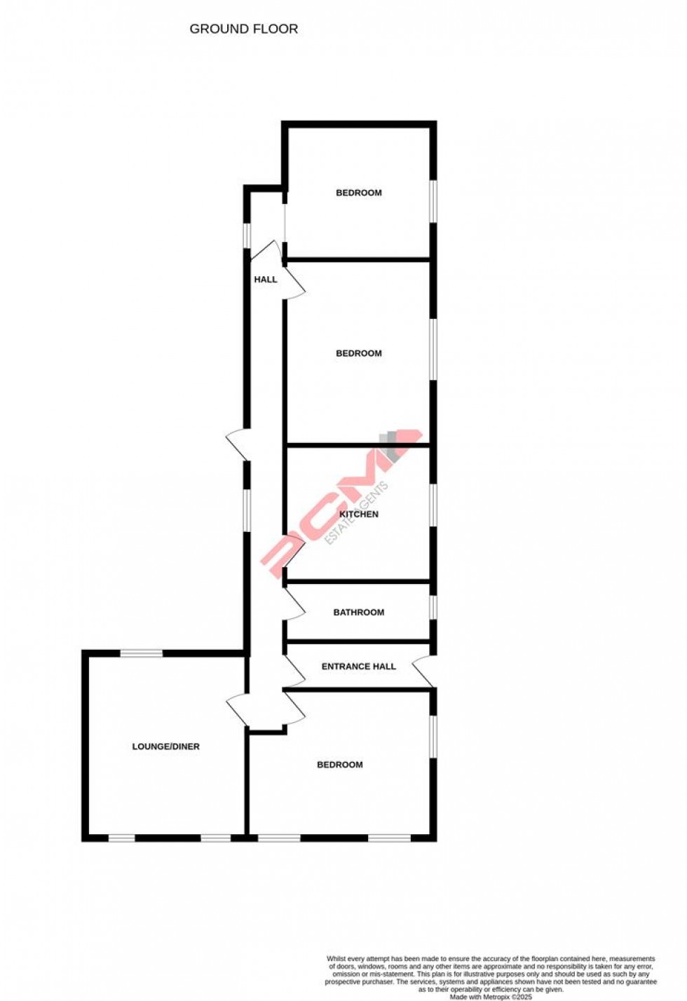 Floorplan for Linton Road, Hastings