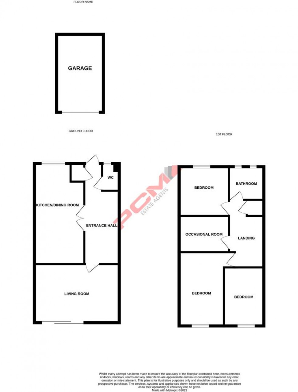 Floorplan for Howlett Close, St. Leonards-On-Sea