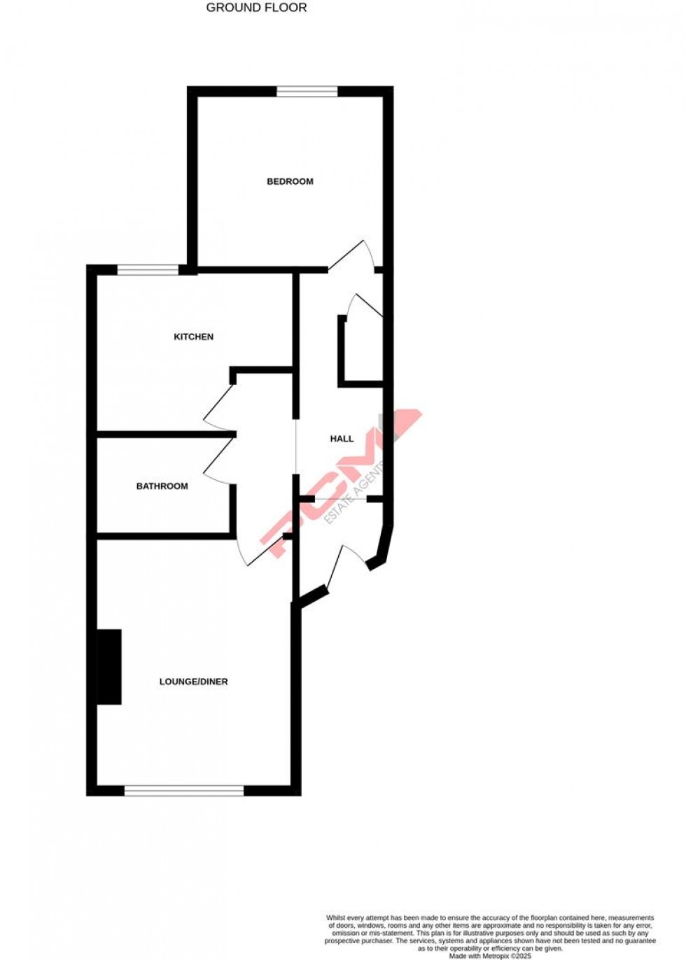 Floorplan for Gensing Road, St. Leonards-On-Sea