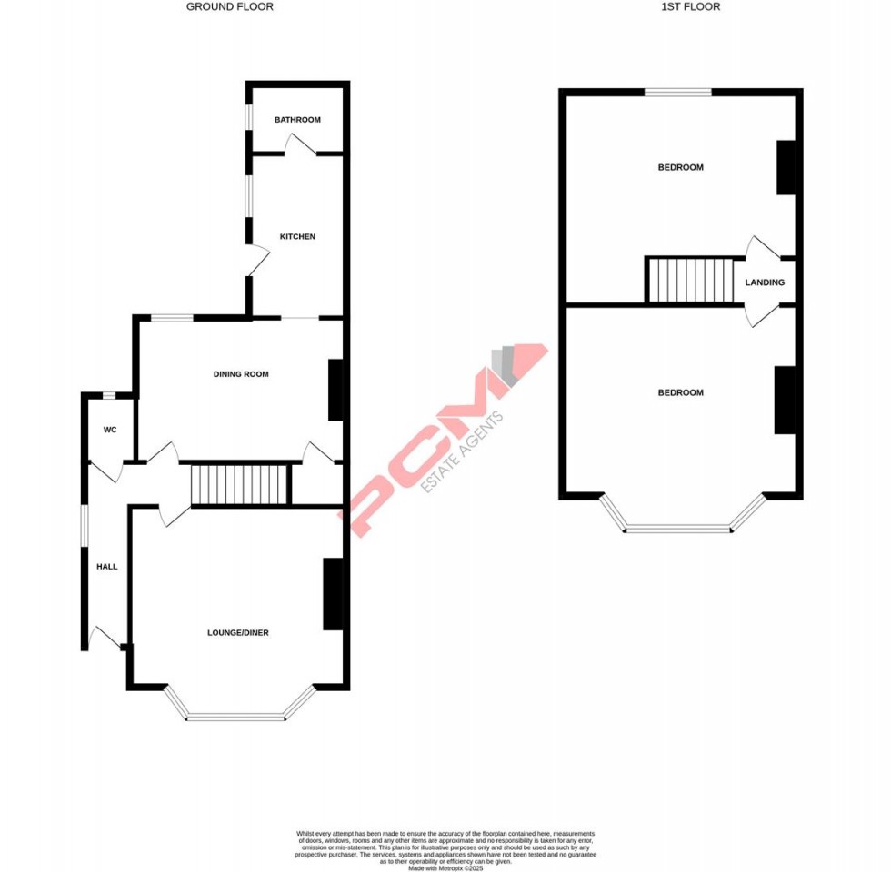 Floorplan for Priory Road, Hastings