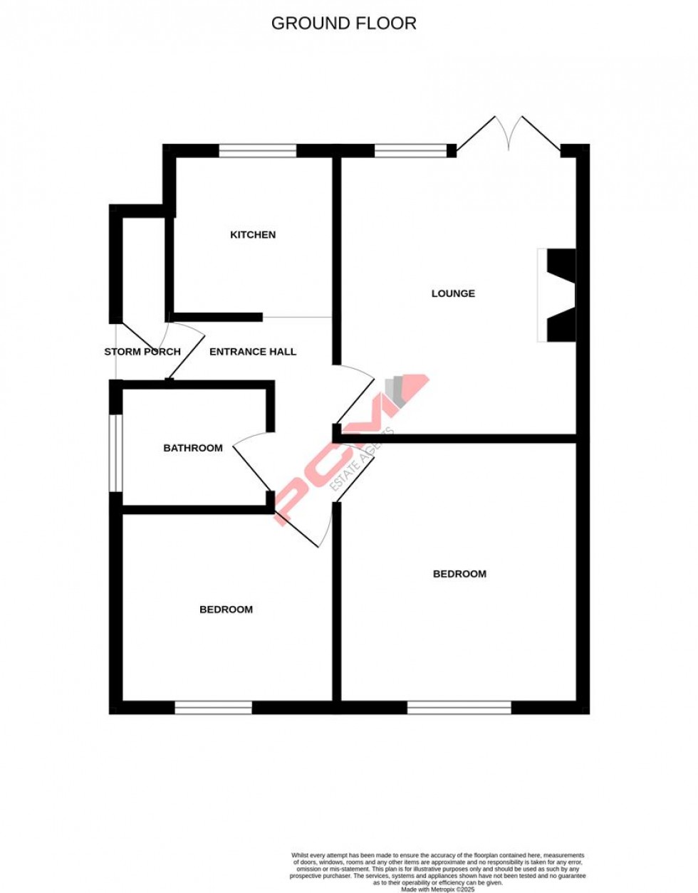 Floorplan for Downs Road, Hastings