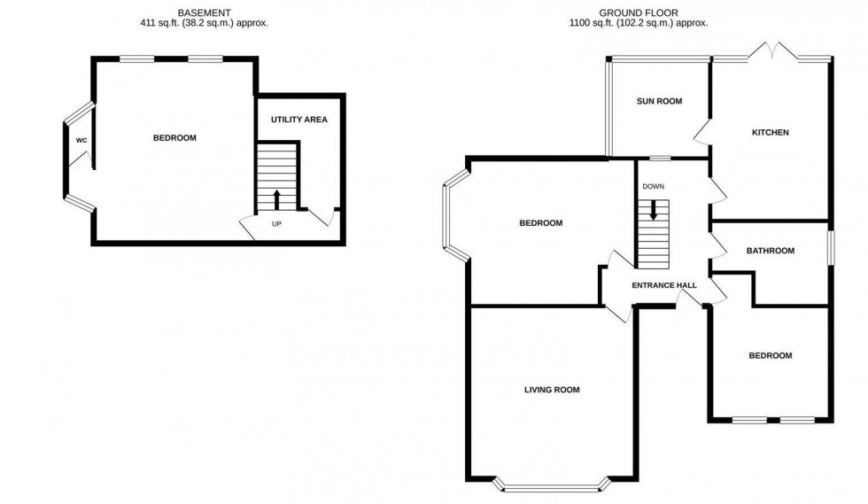 Floorplan for Priory Avenue, Hastings