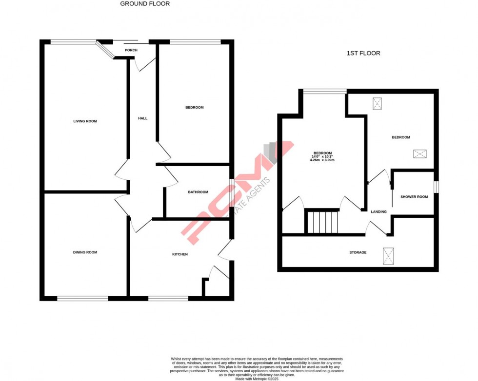 Floorplan for Dudley Road, Hastings