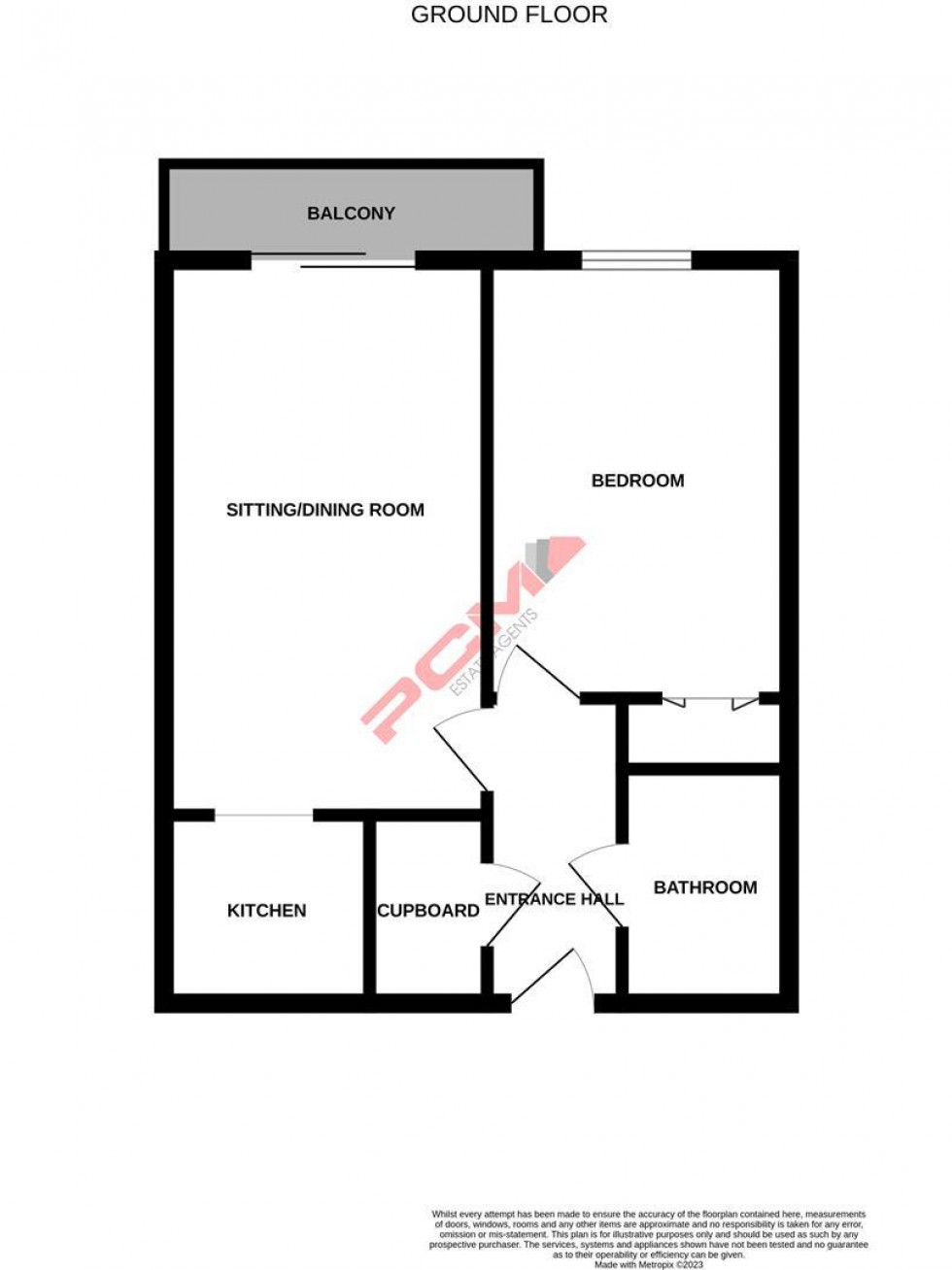 Floorplan for St. Helens Crescent, Hastings