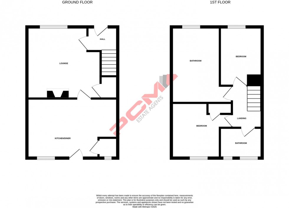 Floorplan for Malvern Way, Hastings