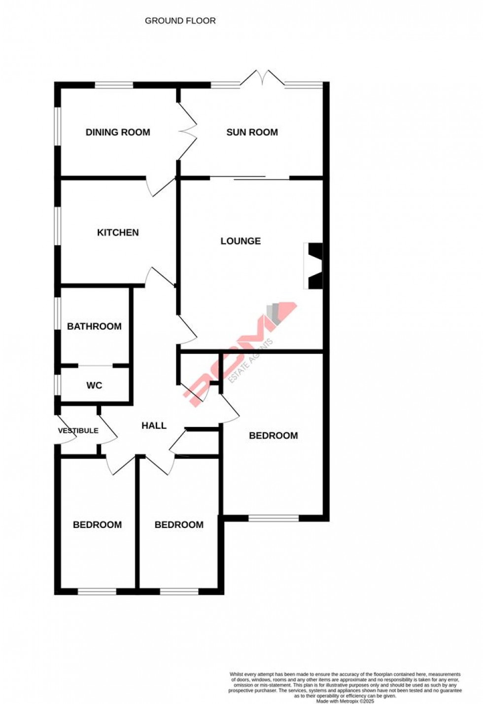 Floorplan for Pine Avenue, Hastings