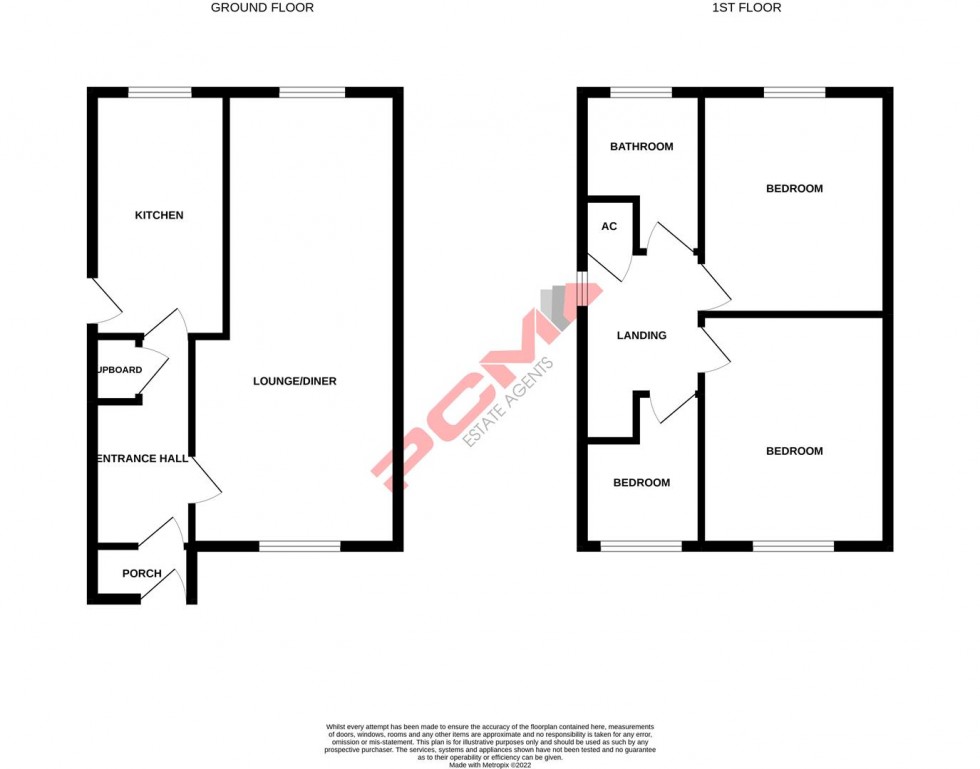 Floorplan for Fairstone Close, Hastings