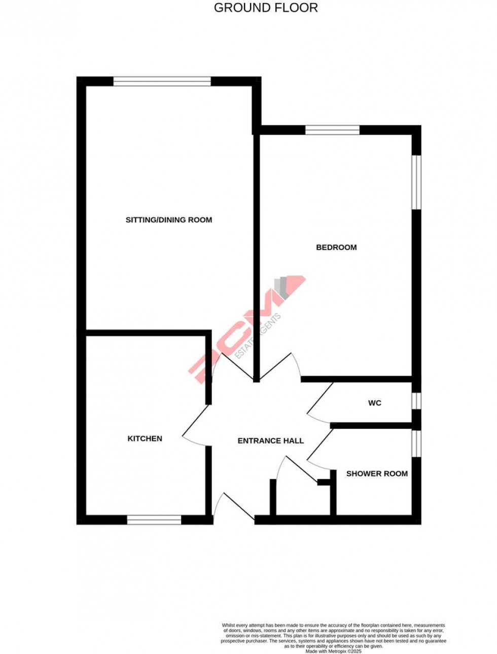 Floorplan for Shepherds Way, Fairlight, Hastings